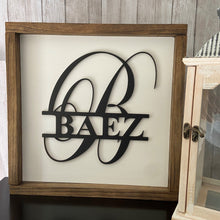 Load image into Gallery viewer, Personalized monogram name sign - Roma Street