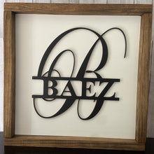 Load image into Gallery viewer, Personalized monogram name sign - Roma Street