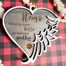 Load image into Gallery viewer, Pet Memorial Ornament (Personalized)