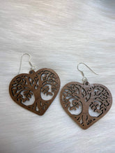 Load image into Gallery viewer, Tree of Life wood and silver earrings - Roma Street