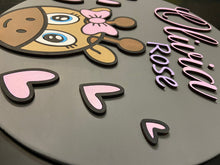 Cargar imagen en el visor de la galería, Giraffe Personalized Name Sign
