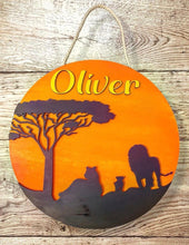 Load image into Gallery viewer, Savannah Sunset Personalized Name Sign