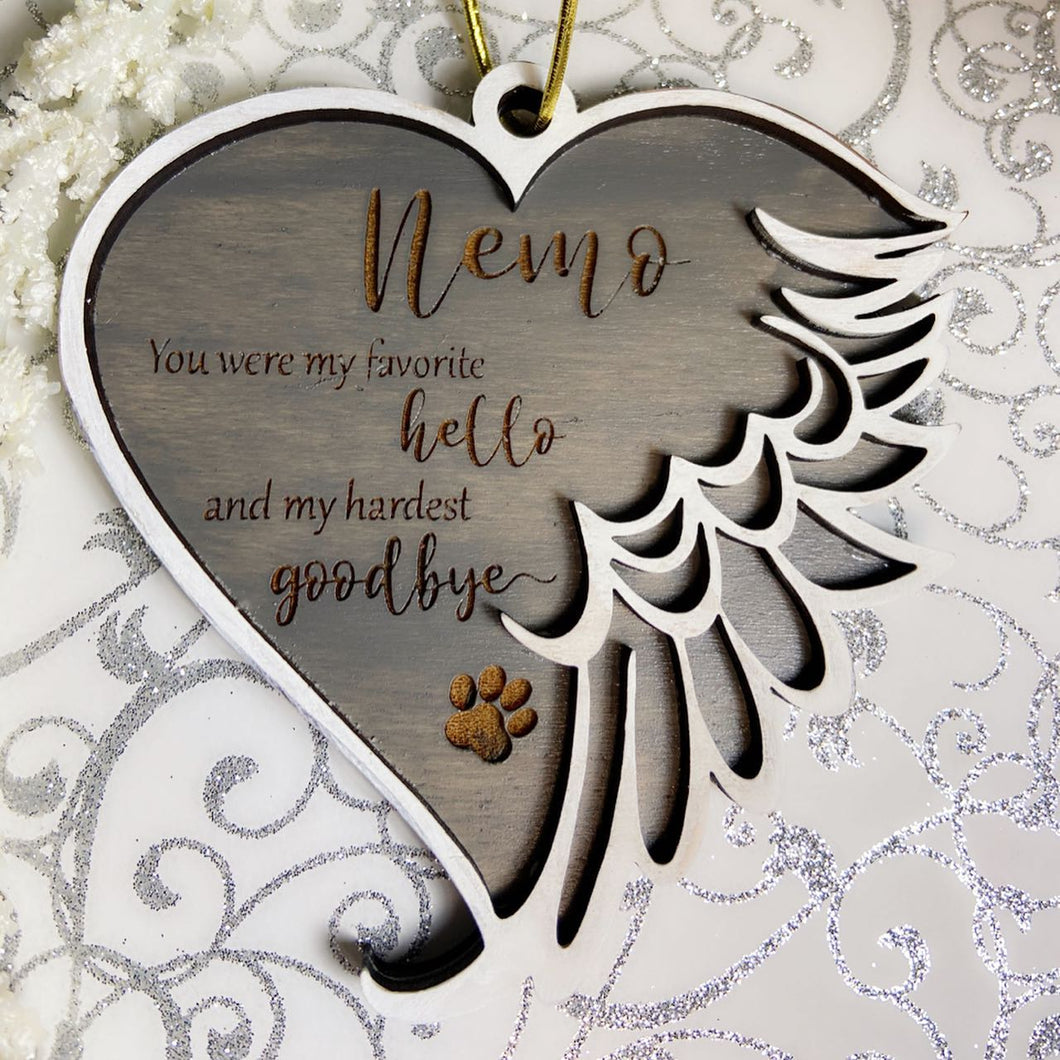 Pet Memorial Ornament (Personalized)