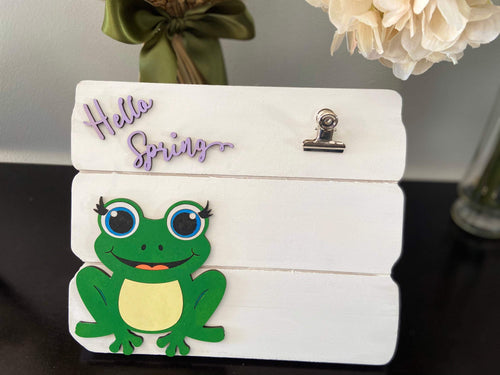 Hello spring frog picture frames - Roma Street