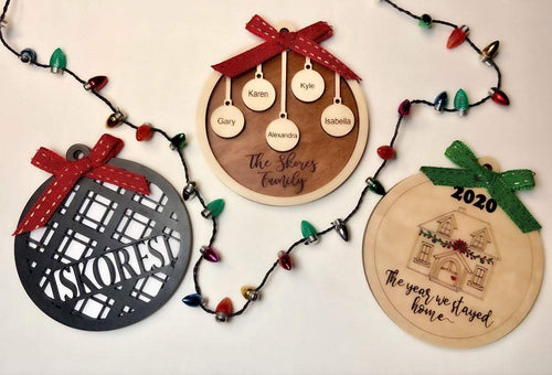 Personalized wood ornaments - Roma Street