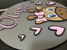 Load image into Gallery viewer, Giraffe Personalized Name Sign
