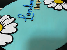 Load image into Gallery viewer, Daisies Personalized Name Sign
