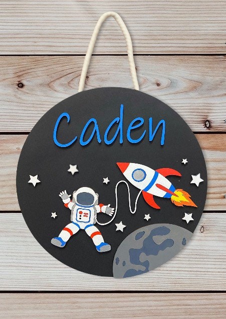 Outer Space Personalized Name Sign