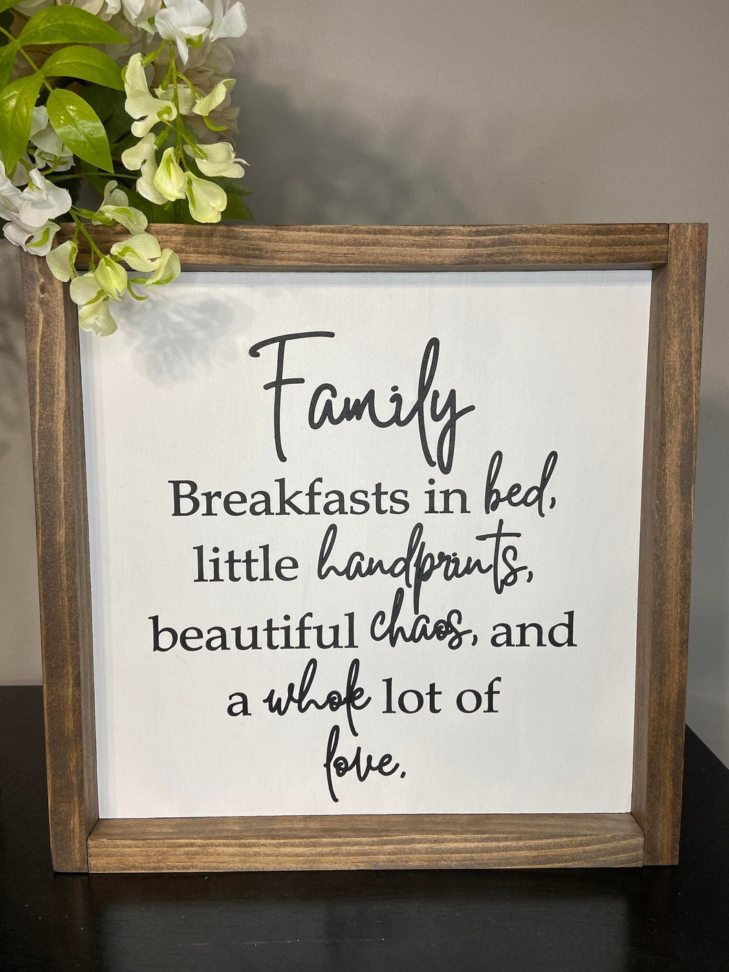 Family sign